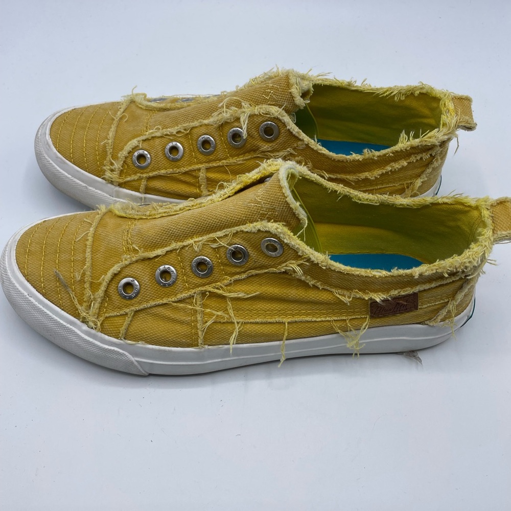 Blowfish Malibu Yellow Canvas Sneakers - Picture 2 of 5